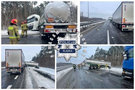 Gliwice Wypadek Na A4 Autostrada Zablokowana TVS Pl