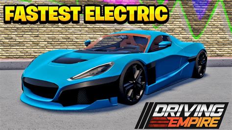 I BUILT THE FASTEST ACCELERATING ELECTRIC CAR In Roblox Driving Empire