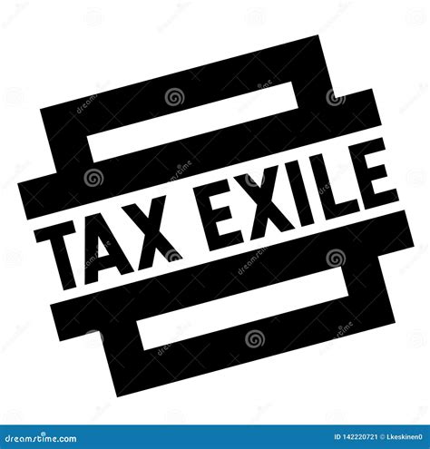 Tax exile black stamp stock vector. Illustration of interest - 142220721