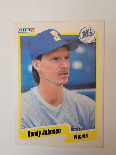 Fleer Randy Johnson Seattle Mariners Double Misprint Baseball