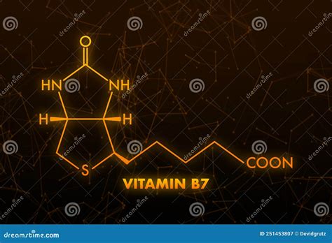 Fórmula Vitamínica B7 Molécula De Biotina De Vitamina B7 Fórmula