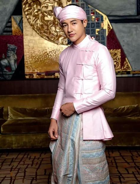 Traditional Myanmar Formal Men Dresses Princes In Burmese Palace Used To Wear These Attires