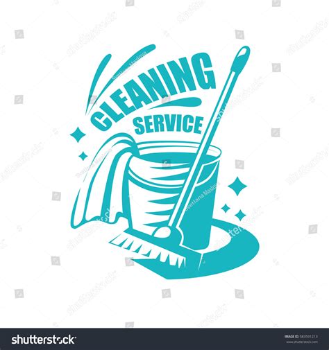 Cleaning Service Logo Mop Rag Bucket Stock Vector (Royalty Free) 583591213 | Shutterstock