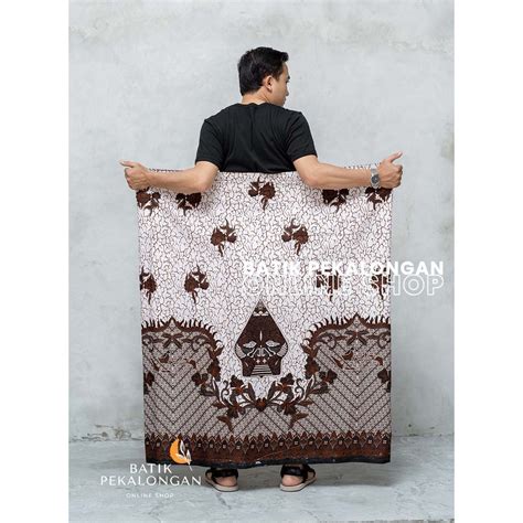 Jual Sarung Batik Pekalongan Dewasa Motif Jawa Wayang Gunungan Shopee