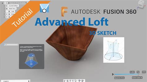 Fusion 360 Advance Loft With 3d Sketch Youtube