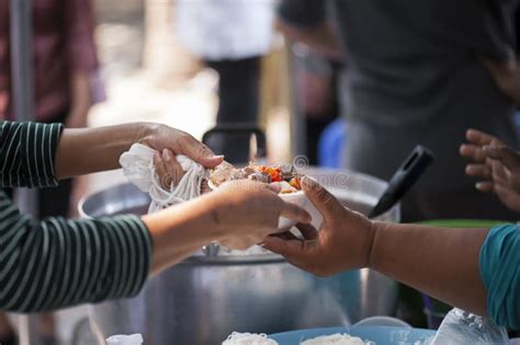 Feeding The Poor Helping Each Other In Society Stock Image Image Of