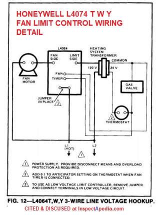 Honeywell L B Fan Limit Switch Adjustment Settings Wiring Repair