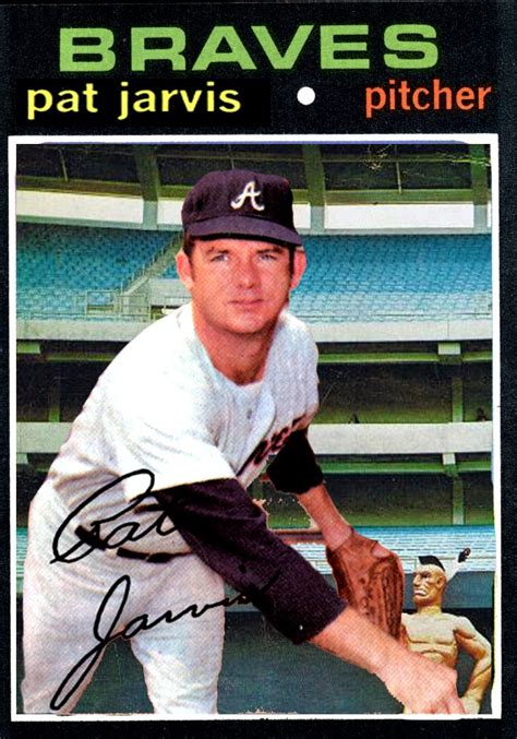 Alternate Pat Jarvis Atlanta Braves Card Atlanta Braves Braves