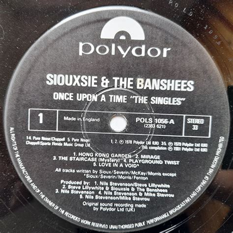 Siouxsie And The Banshees Once Upon A Time The Singles Vinyl Shop Cz