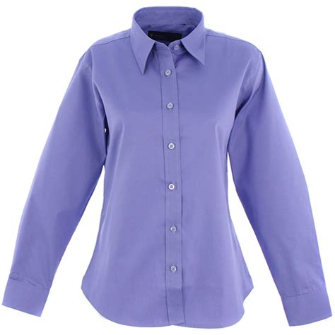 Uneek Uc703 Ladies Pinpoint Oxford Long Sleeve Shirt