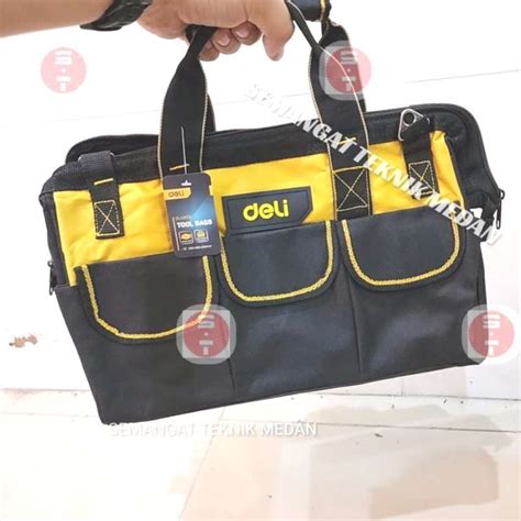 Jual Toolbag Tool Bag Tas Kerja Perkakas Multifungsi Deli Dl