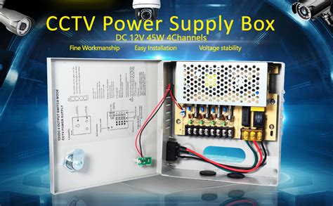 Cctv Power Supply Box Letour Channel Port Output V A W Fuse