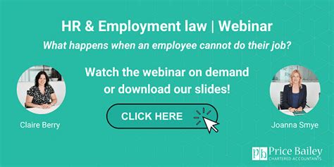 Hr And Employment Law Webinar Price Bailey