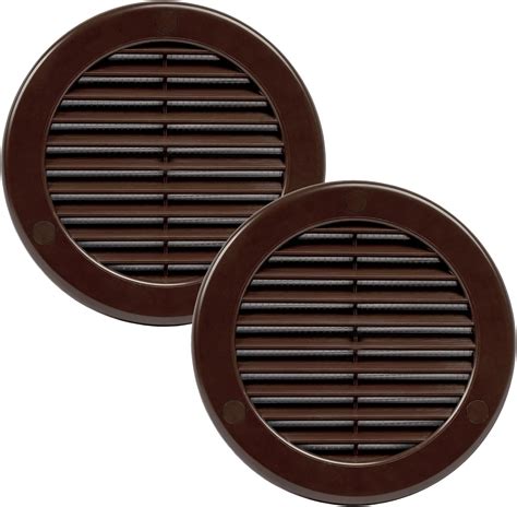 Vent Systems 4 Inch Opening Dimensions Pack Of 2 Brown Soffit Vent