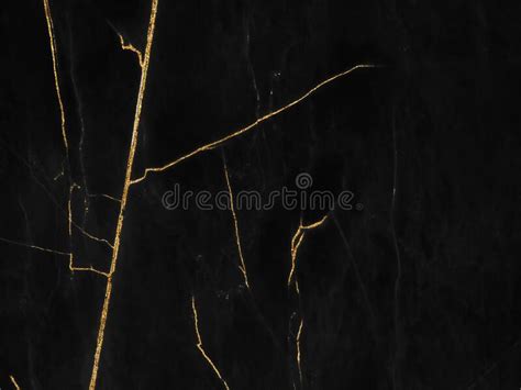 Black And Gold Marble Luxury Wall Texture With Shiny Golden Line