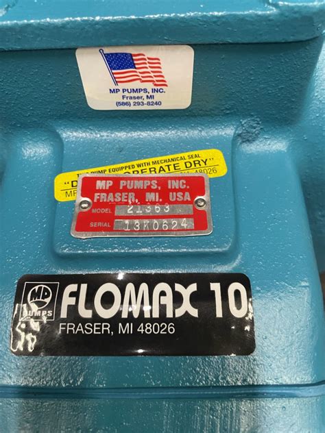 MP FLOMAX 10 21363 IRON SELF PRIMING PUMP HISCO Pump