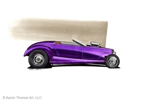 Plymouth Prowler Concept Drawing Aaron Thomas Art Automotive Artwork