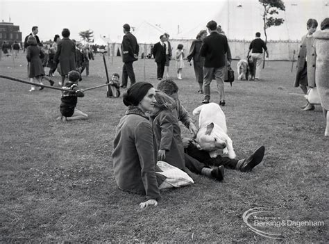 Dagenham Town Show 1965 Showing Visitors Standing And Seated On The