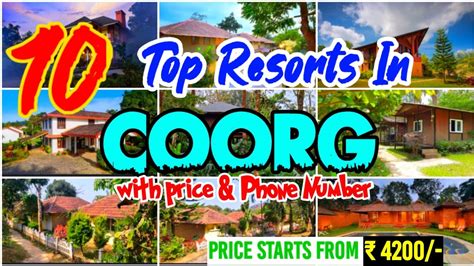 Top Resorts In Coorg Resorts In Coorg Places To Visit In Coorg