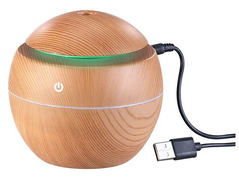 Carlo Milano Ultraschall Aroma Diffuser Luftbefeuchter Led Holz