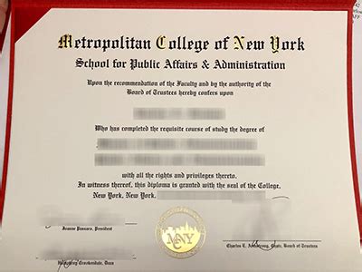 Buy Metropolitan College of New York diploma, order MCNY fake degree