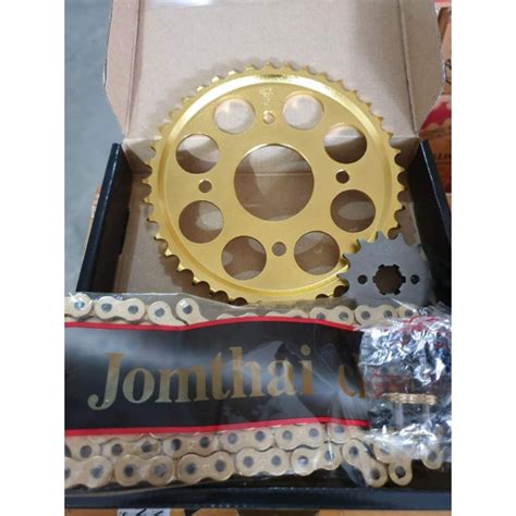 JOMTHAI Sprocket Set Raider 150 Reborn Raider 150 Fi Gold Nickel