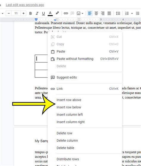 How To Add A Row To A Table In Google Docs Live2Tech