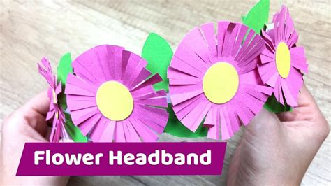 Paper Flower Headband Cute And Simple Craft Paper Flower Tutorial