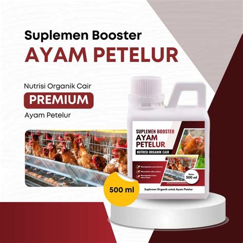 jual nutrisi organik cair ml booster ayam petelur premium membantu