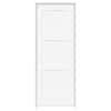 Steves Sons 30 In X 80 In 3 Panel Equal Shaker White Primed RH