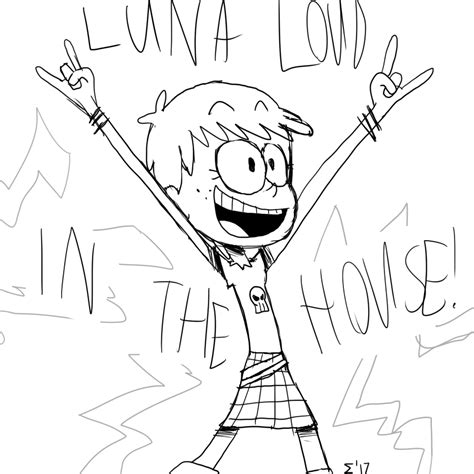 Luna Loud Coloring Page Coloring Pages