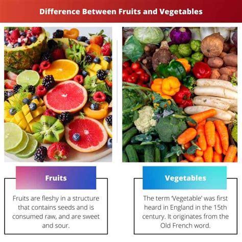 Fruits Vs Vegetables Difference And Comparison