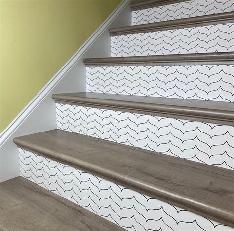 Peel And Stick Wallpaper Stair Riser Decal Removable Stickers Etsy