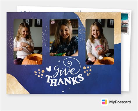 Give Thanks | Thanksgiving Cards 🦃🥧🎉 | Send real postcards online