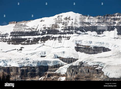 The Victoria Glacier Above Lake Louise In The Canadian Rockies Like