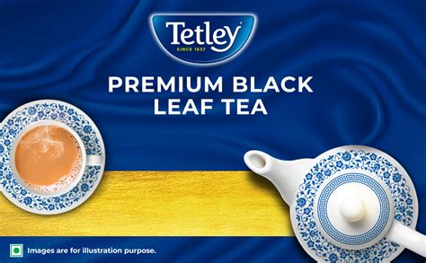 Tetley Premium Black Leaf Tea Rich Aroma And Strong Taste With Added Long Leaves 250gm