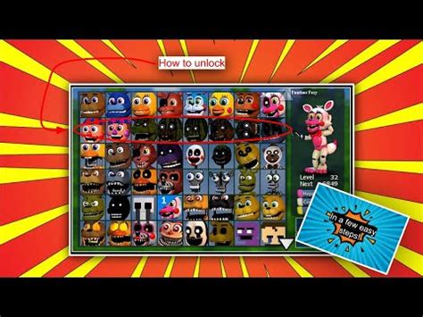 How To Get All Of The 2nd Row Characters In FNaF World At The Beginning