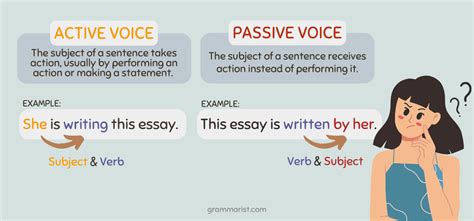 Passive Vs Active Voice Difference Examples