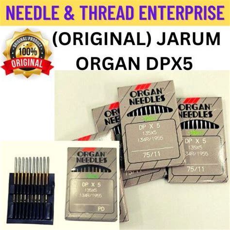 Original Jarum Dpx Mesin Jahit Lurus Singer Original Organ Needle