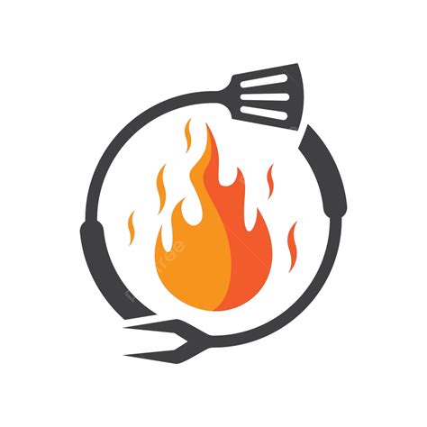 Hot Grill Logo Images Illustration Fire Retro Barbeque Vector Fire Retro Barbeque Png And