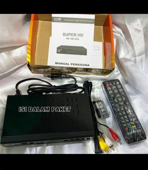 Jual STB SET TOP BOX DVB T2 DIGITAL RECEIVER SUPER HD 168 HARIMAU SNI