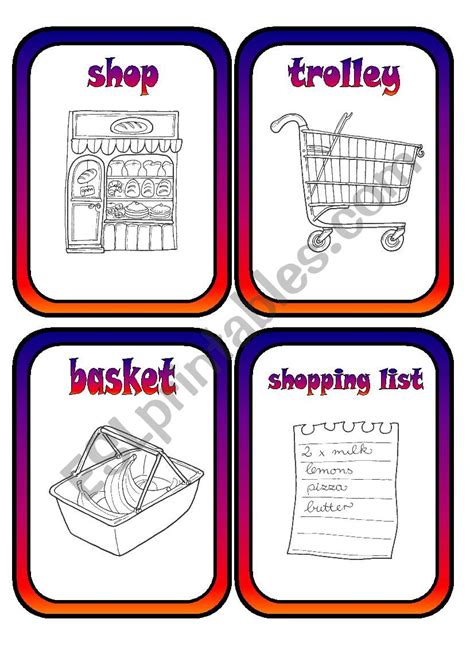 LETS GO SHOPPING ESL worksheet by Krümel