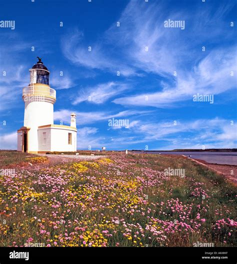 Chanonry Point Lighthouse, Moray Firth, Scotland, UK Stock Photo - Alamy