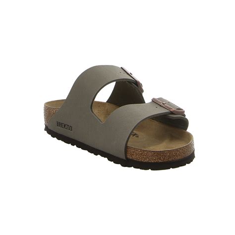 Birkenstock Herren Pantolette Arizona Bs In Grau Sale Schuhfachmann