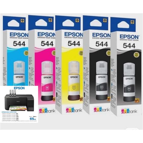 Kit De Refil Tintas T Original Para Impressora Epson L L