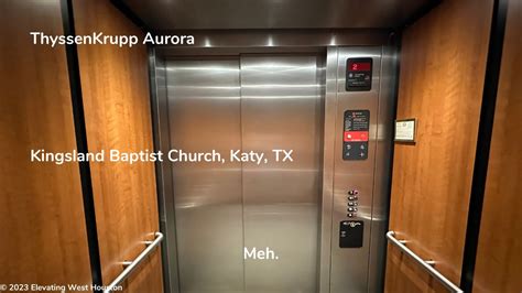 Thyssenkrupp Aurora Hydraulic Elevator Kingsland Baptist Church