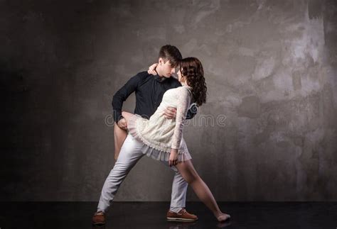 Beautiful Couple in the Active Ballroom Dance Stock Image - Image of ...