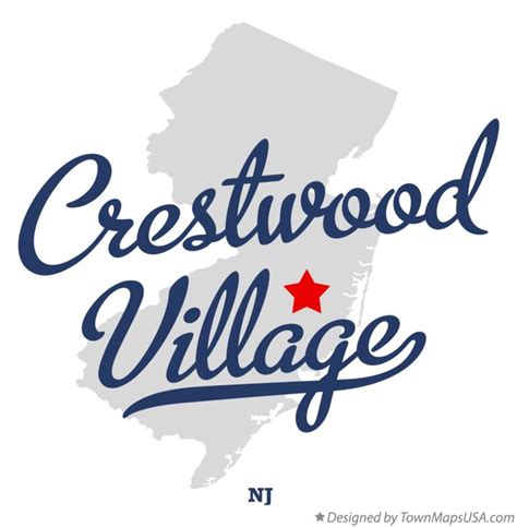 Map of Crestwood Village, NJ, New Jersey