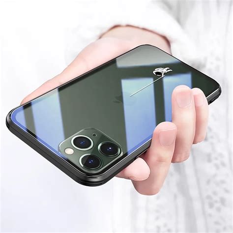 Etui ze szkła hartowanego dla iphone 11 pro max 6 5 6 1 ochrona