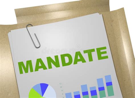 mandate contractual concept stock illustration illustration